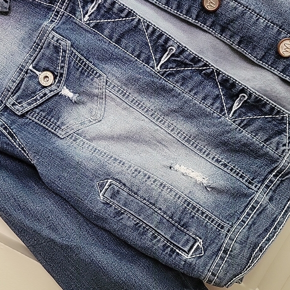 Distressed Jean Jacket - Picture 2 of 5